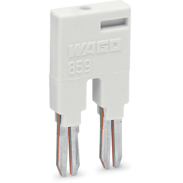 WAGO Kammbrücker 2fach grau 859-402